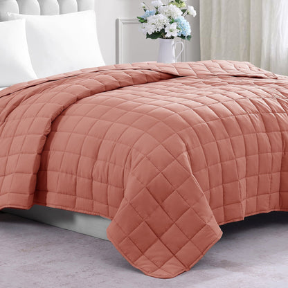 Quilted Bed Blanket cp-gallery: color=Rose Dawn; size=Full