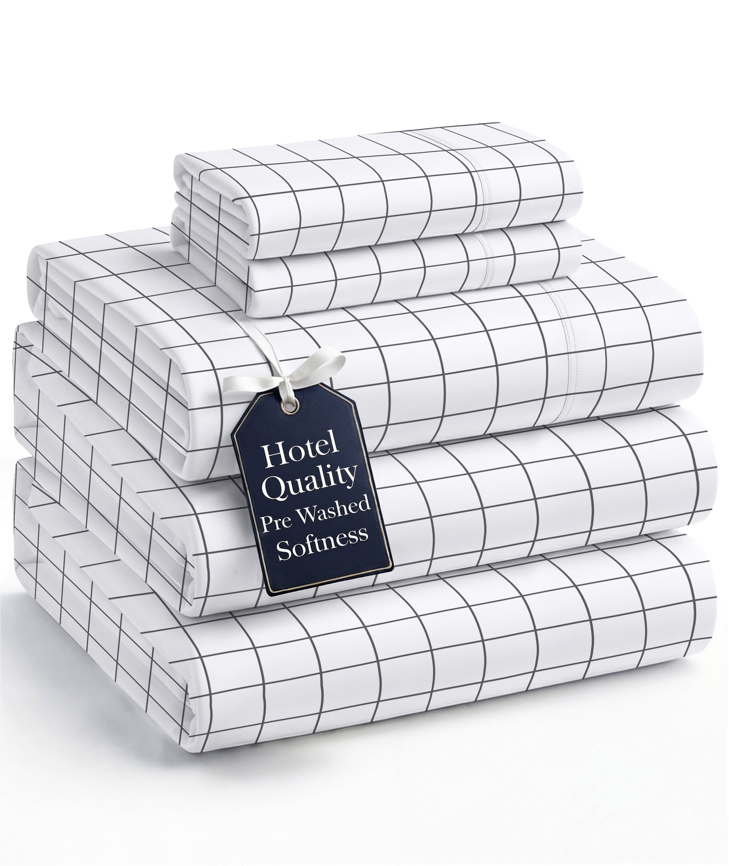 Washed Microfiber Sheet Set cp-gallery: color=Window Pane; size=Split King