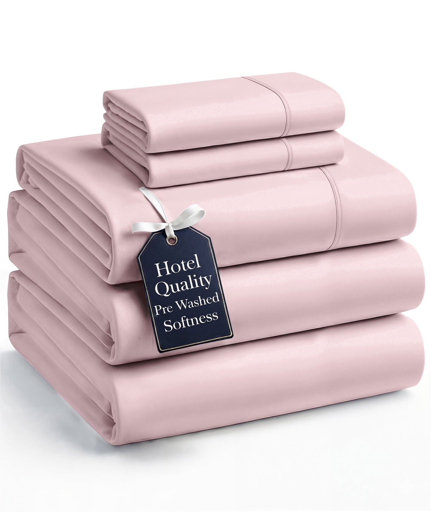 Washed Microfiber Sheet Set cp-gallery: color=Sepia Rose; size=Split King