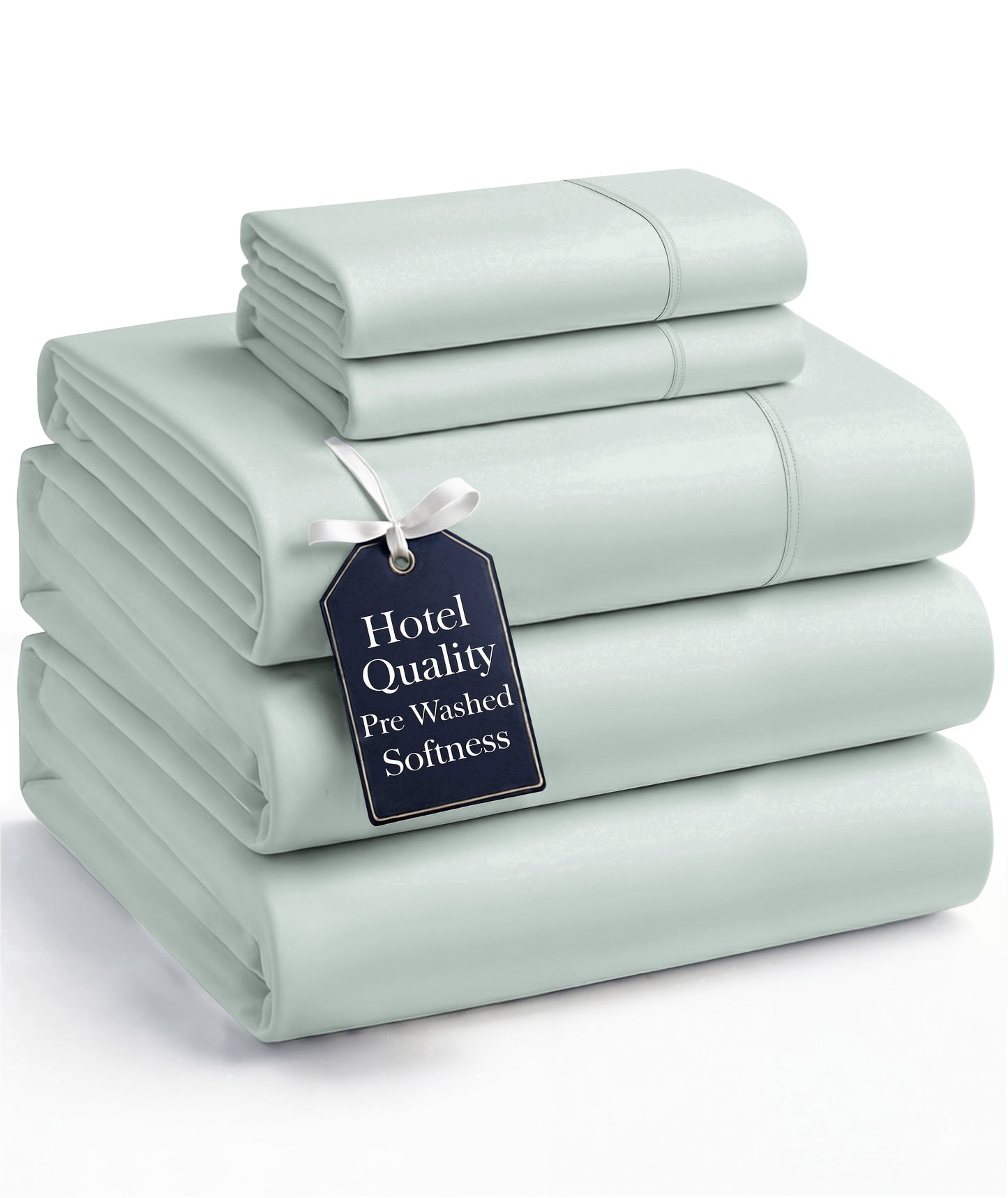 Washed Microfiber Sheet Set cp-gallery: color=Mineral; size=Split King