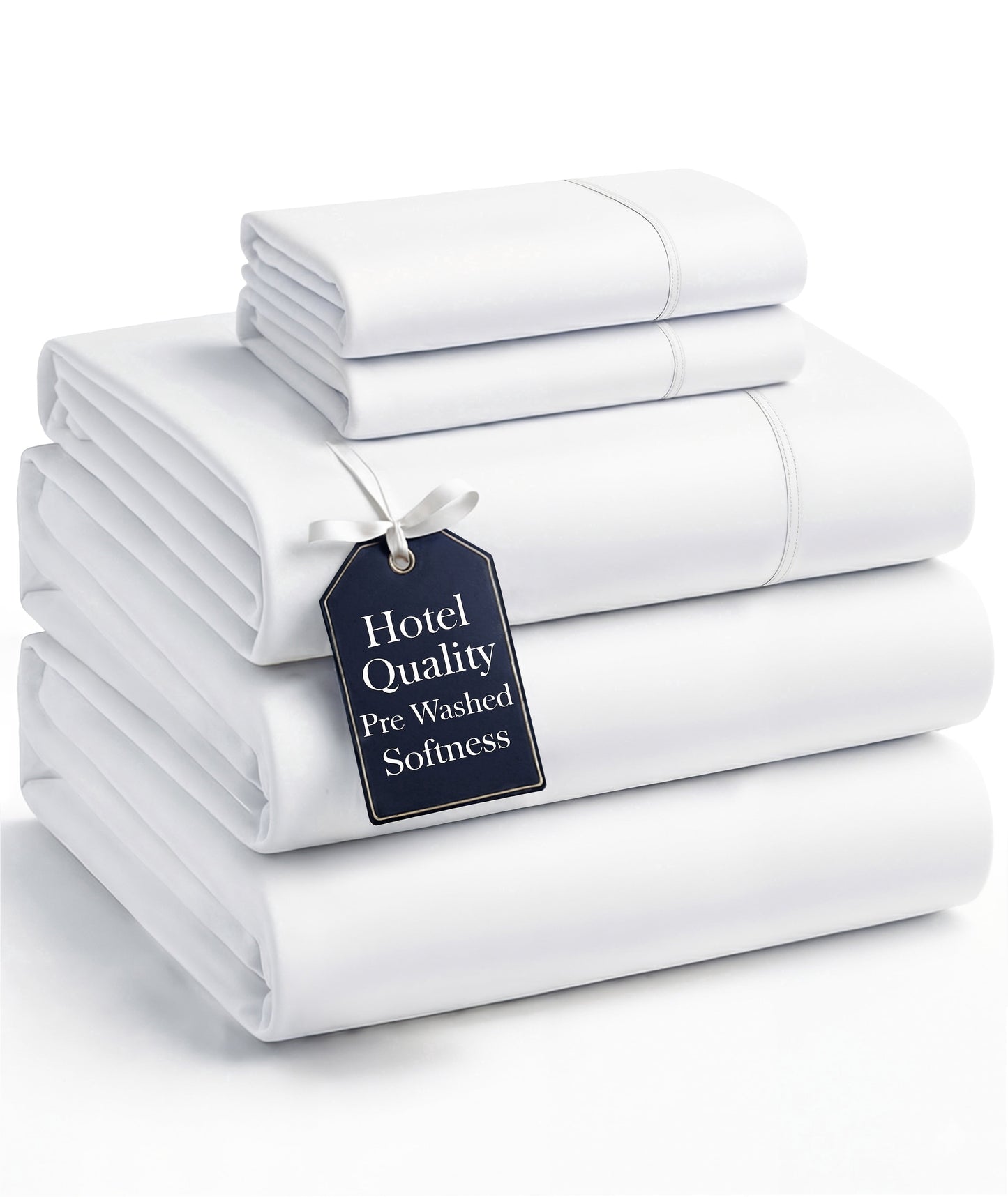 Washed Microfiber Sheet Set cp-gallery: color=White; size=Split King