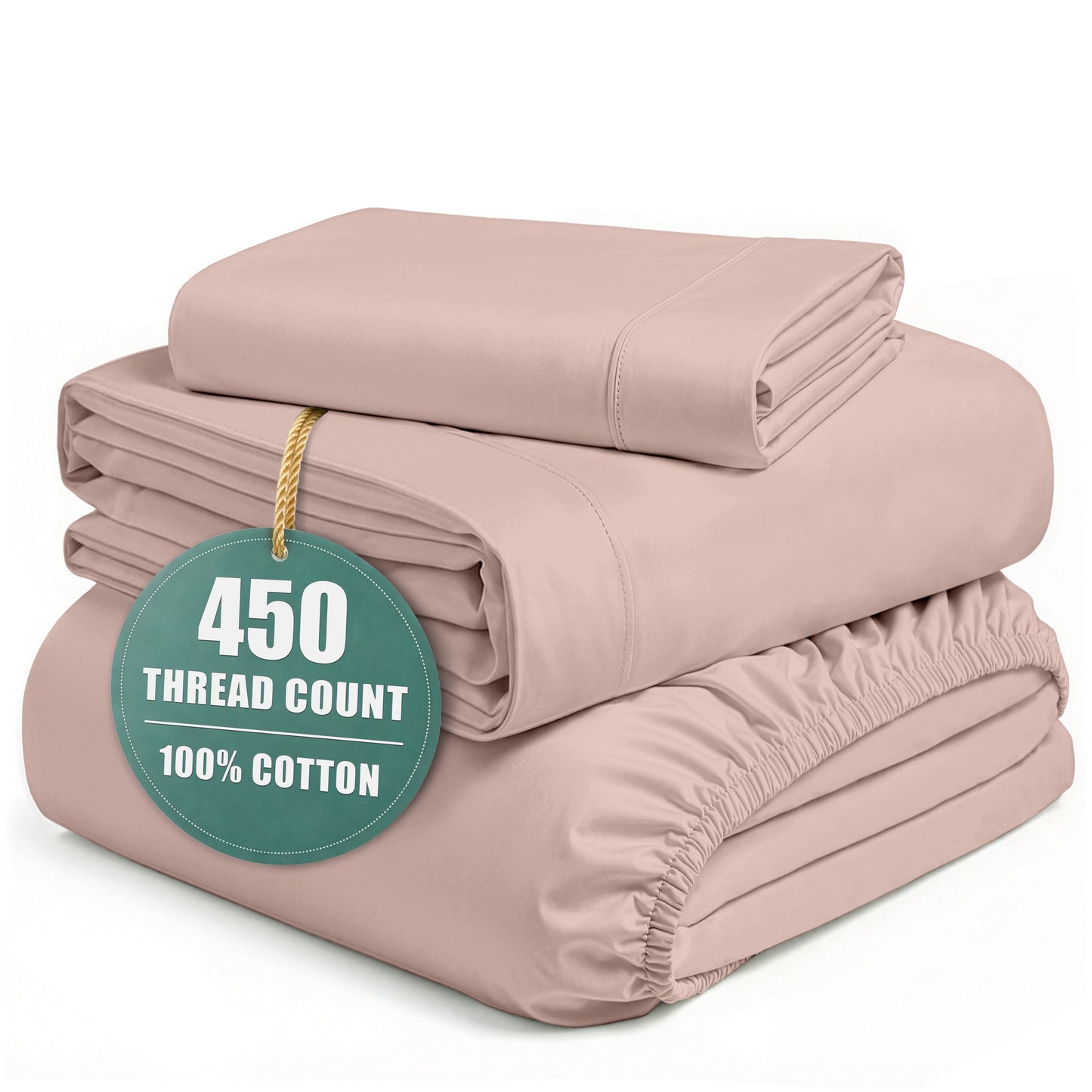 450 Thread Count Cotton Sheet Set cp-gallery: color=Sepia Rose; size=Twin