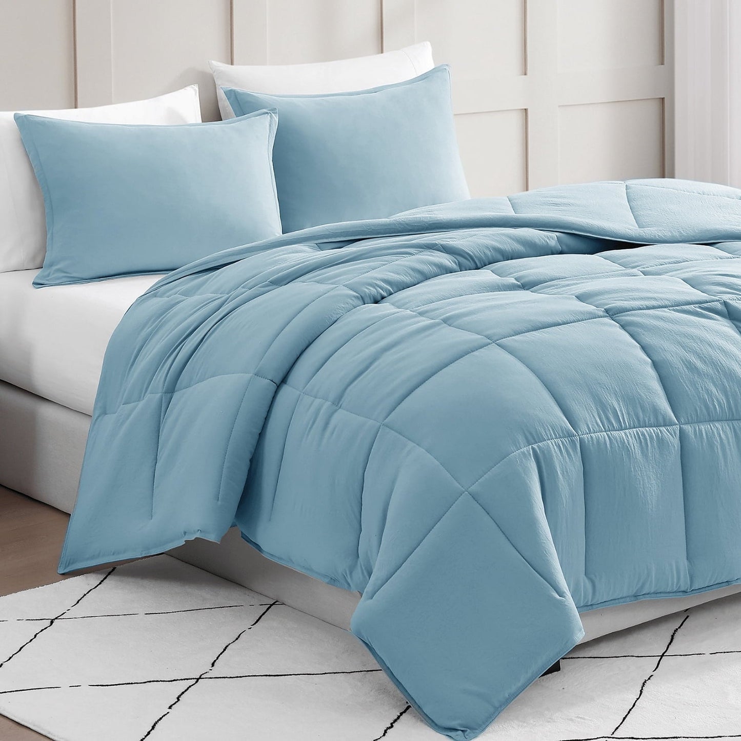 Down-Alternative Comforter cp-gallery: color=French Blue; size=Twin