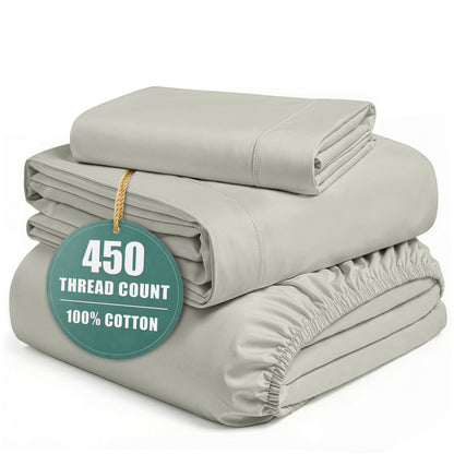 450 Thread Count Cotton Sheet Set cp-gallery: color=Moonstruck; size=Twin