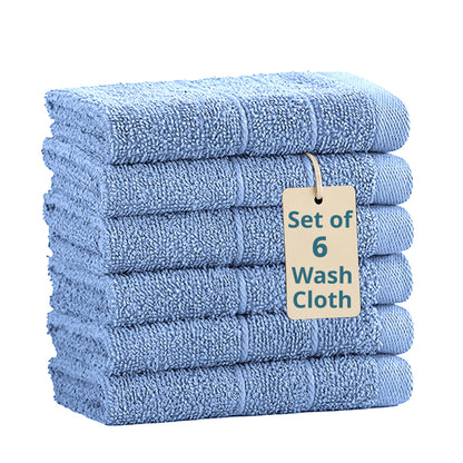 6-Piece Cotton Washcloths Set cp-gallery: color=Allure; size=6 Piece Set