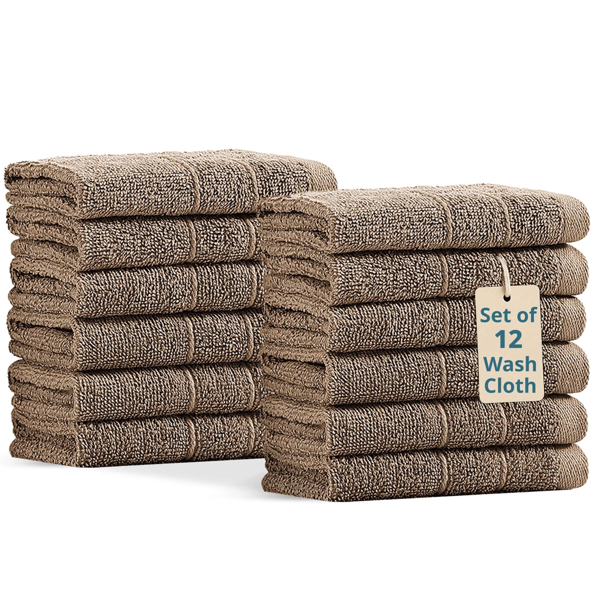 12-Piece Cotton Washcloths Set