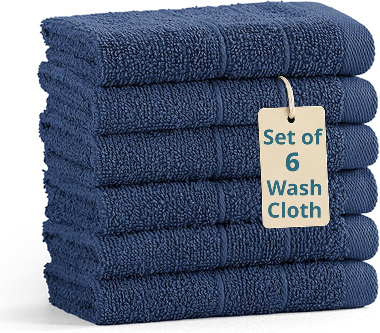 6-Piece Cotton Washcloths Set