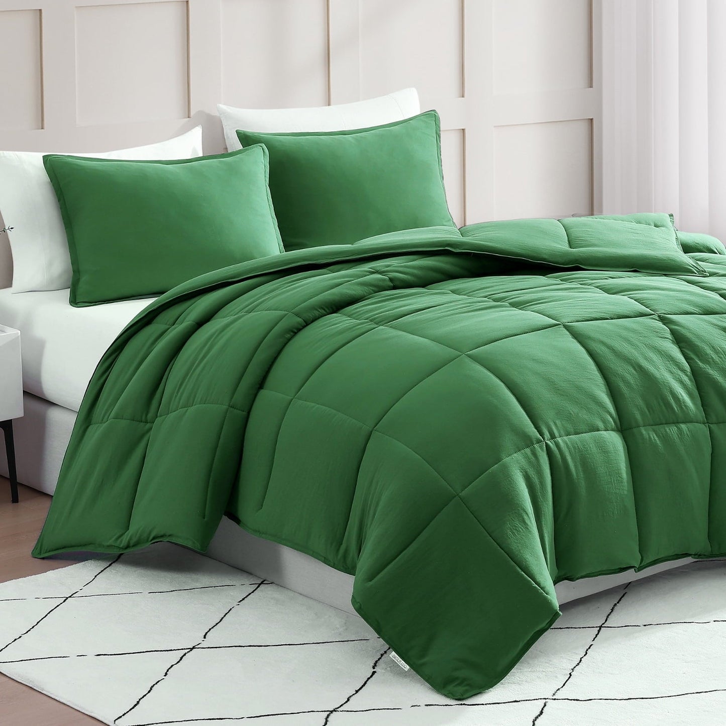 Down-Alternative Comforter cp-gallery: color=Olive Green; size=Queen