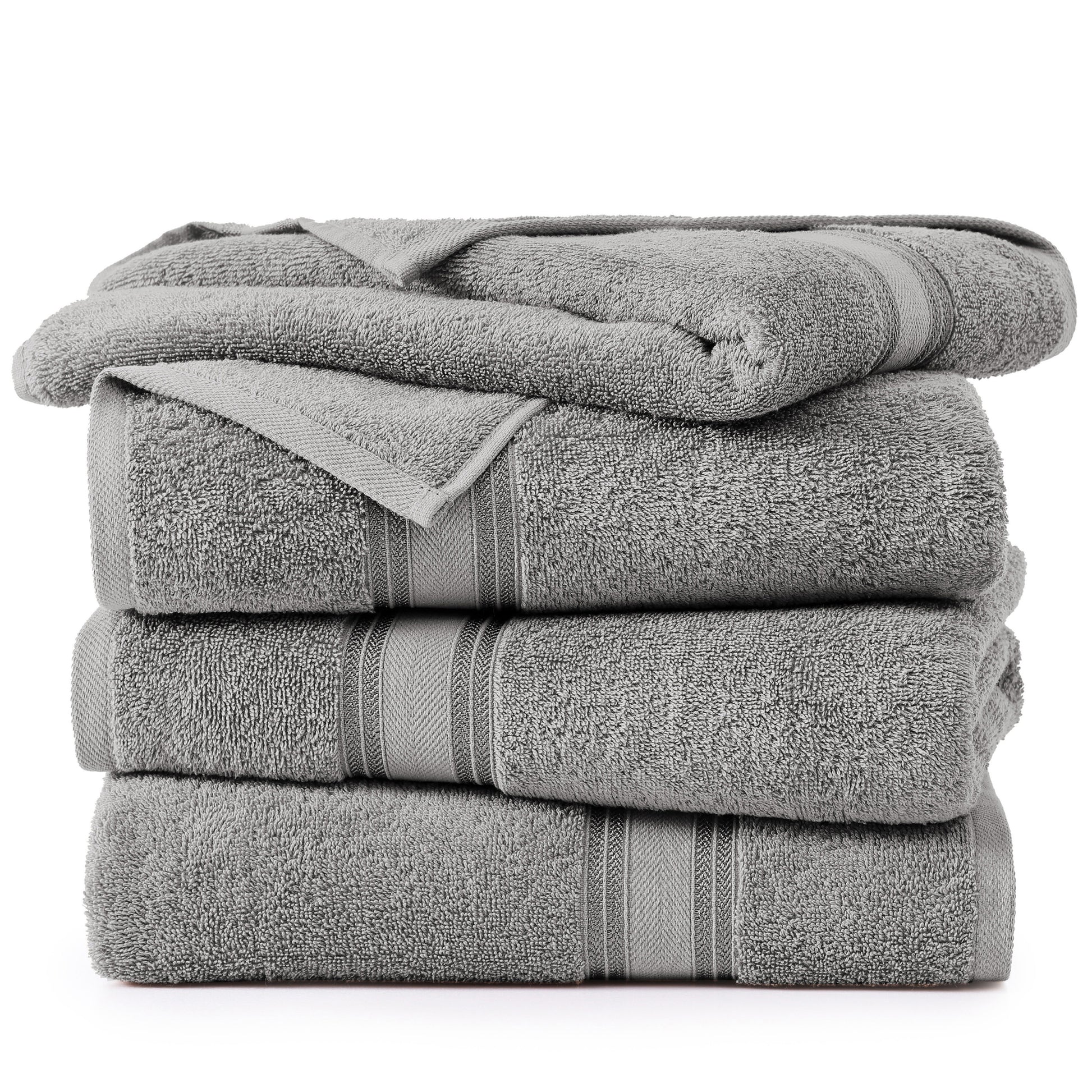4 Piece 100% Cotton Towel Set