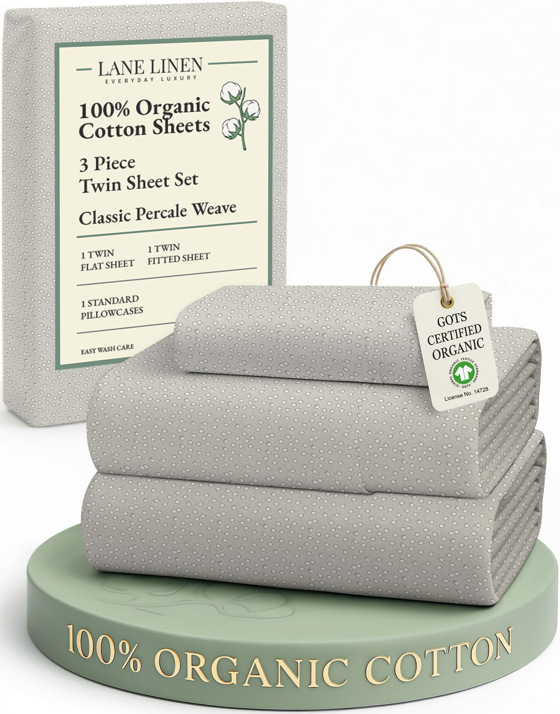 100% Organic Cotton-Snowdrop