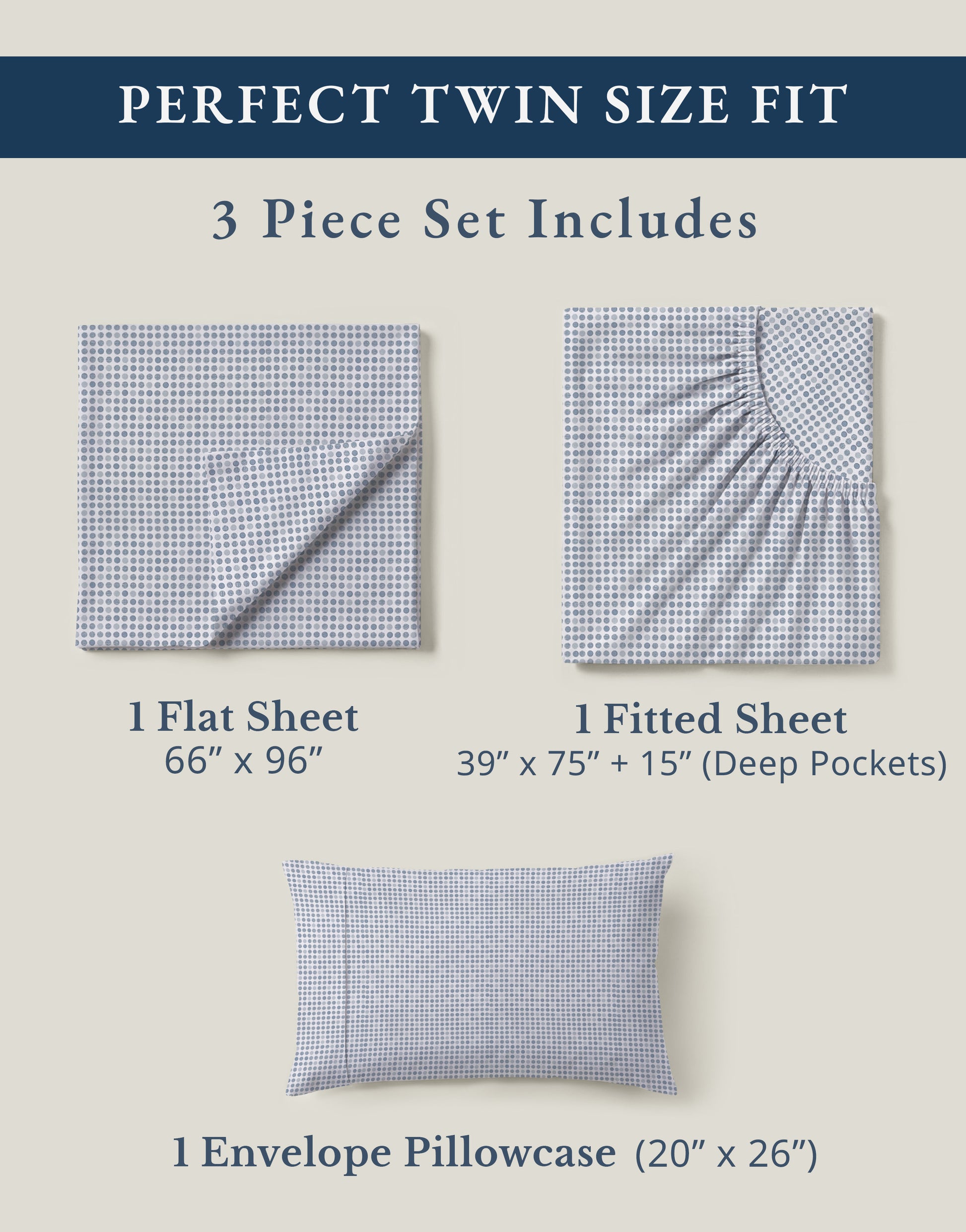 100% Organic Cotton-Polka-Dot-Blue