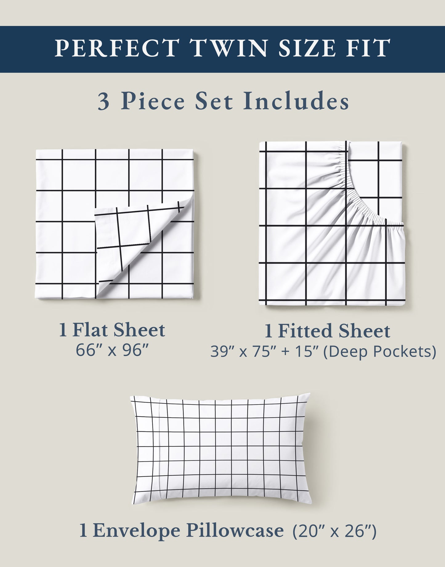 100% Organic Cotton-Windowpane