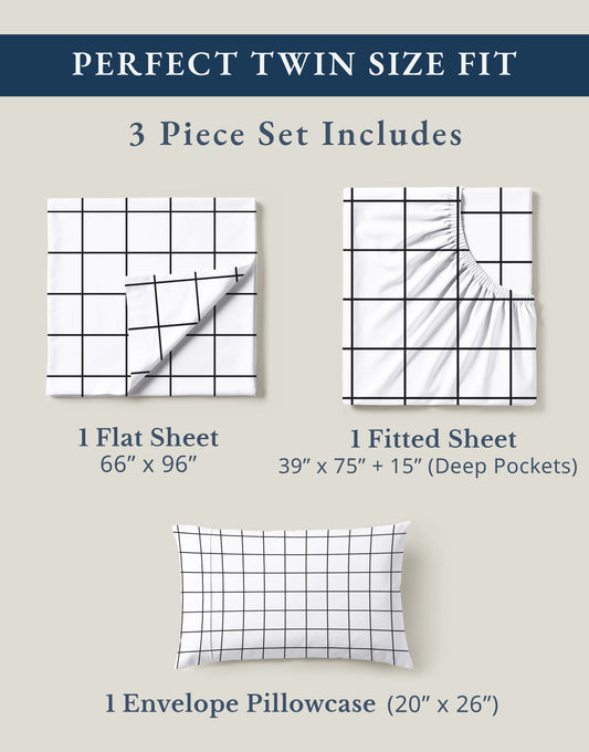 100% Organic Cotton-Windowpane