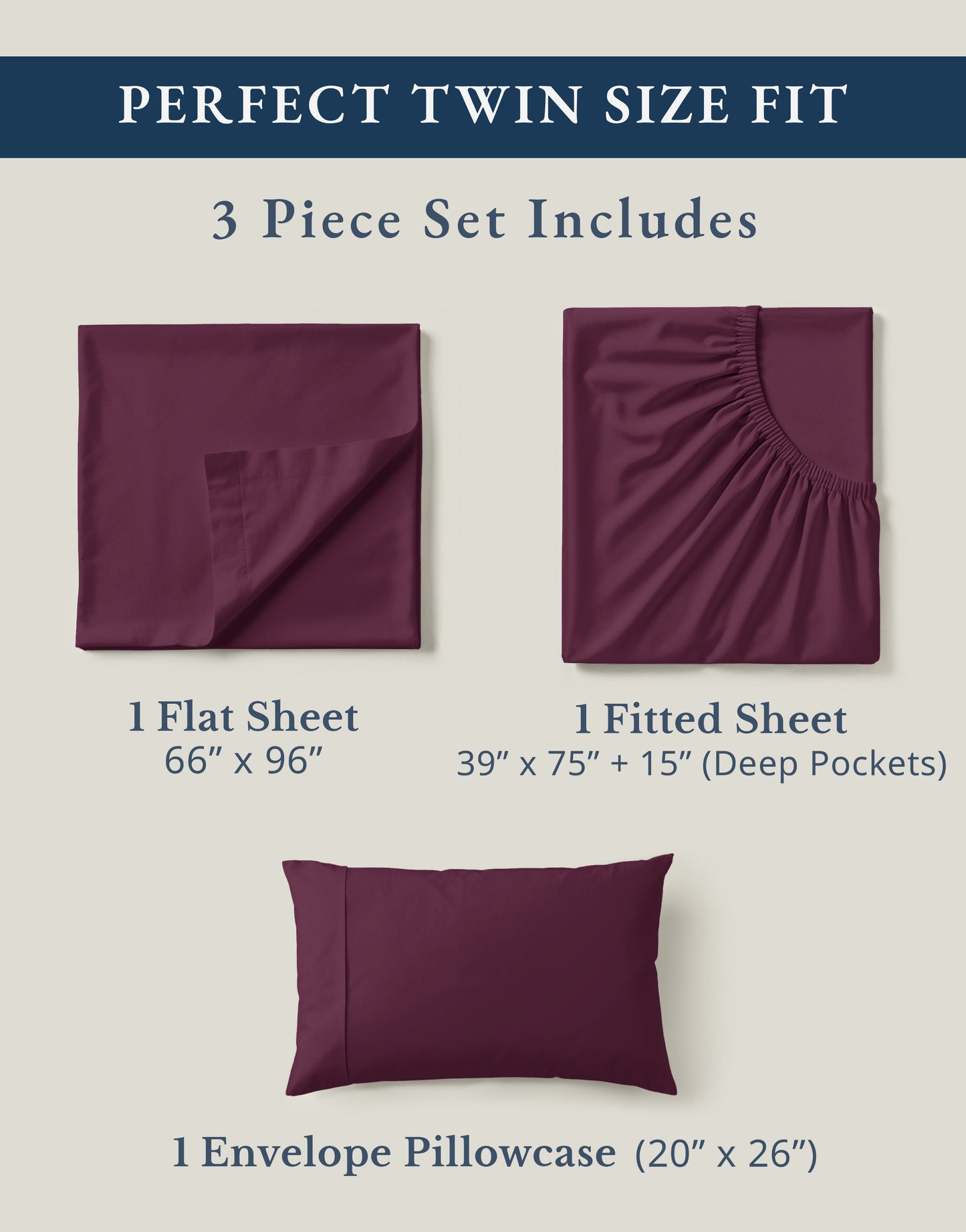100% Organic Cotton-Windsor-Wine
