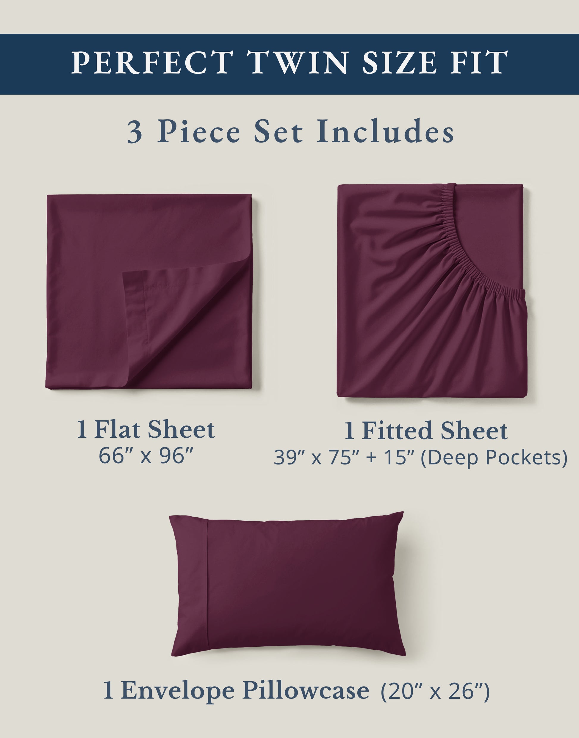 100% Organic Cotton-Windsor-Wine
