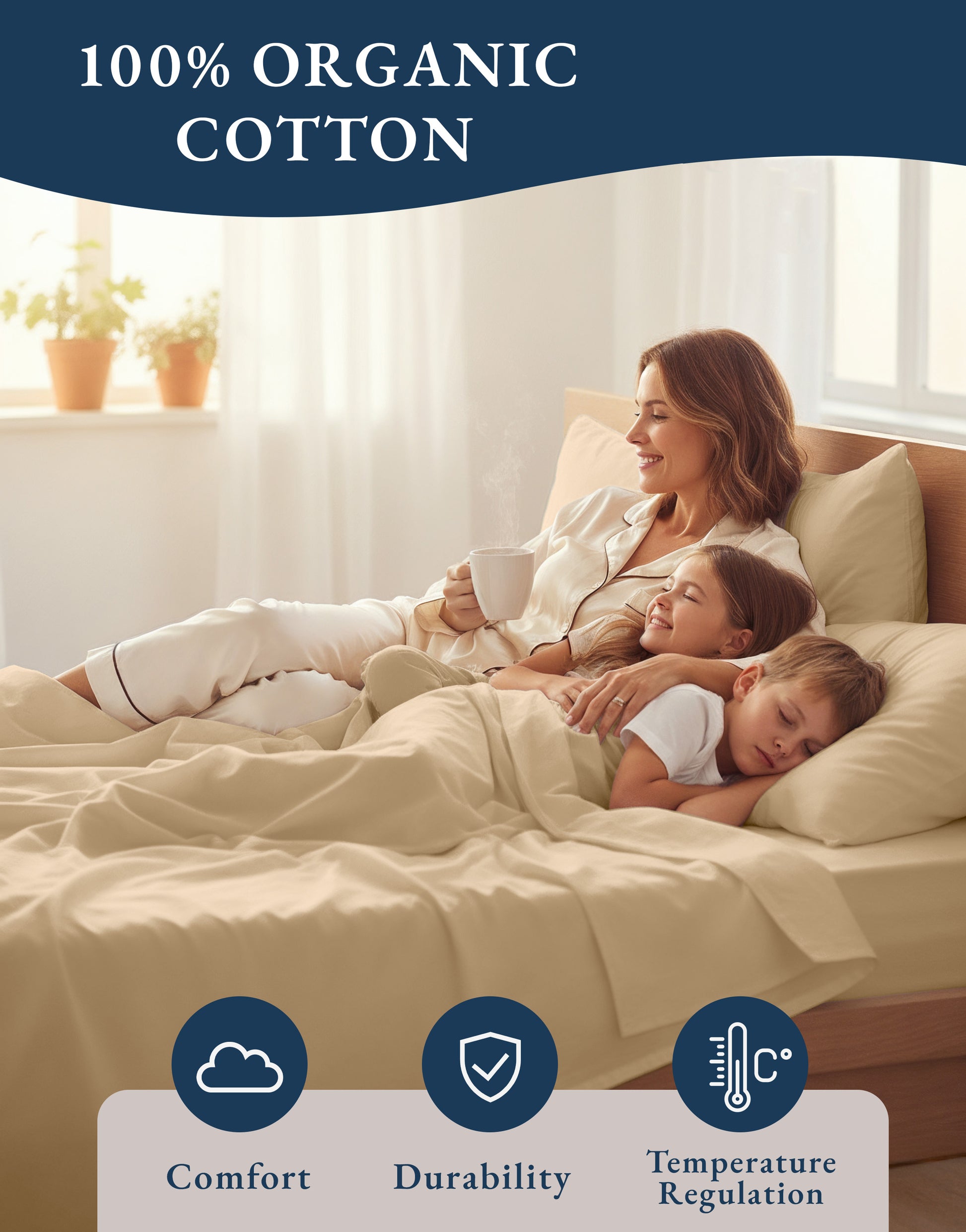 100% Organic Cotton-Linen