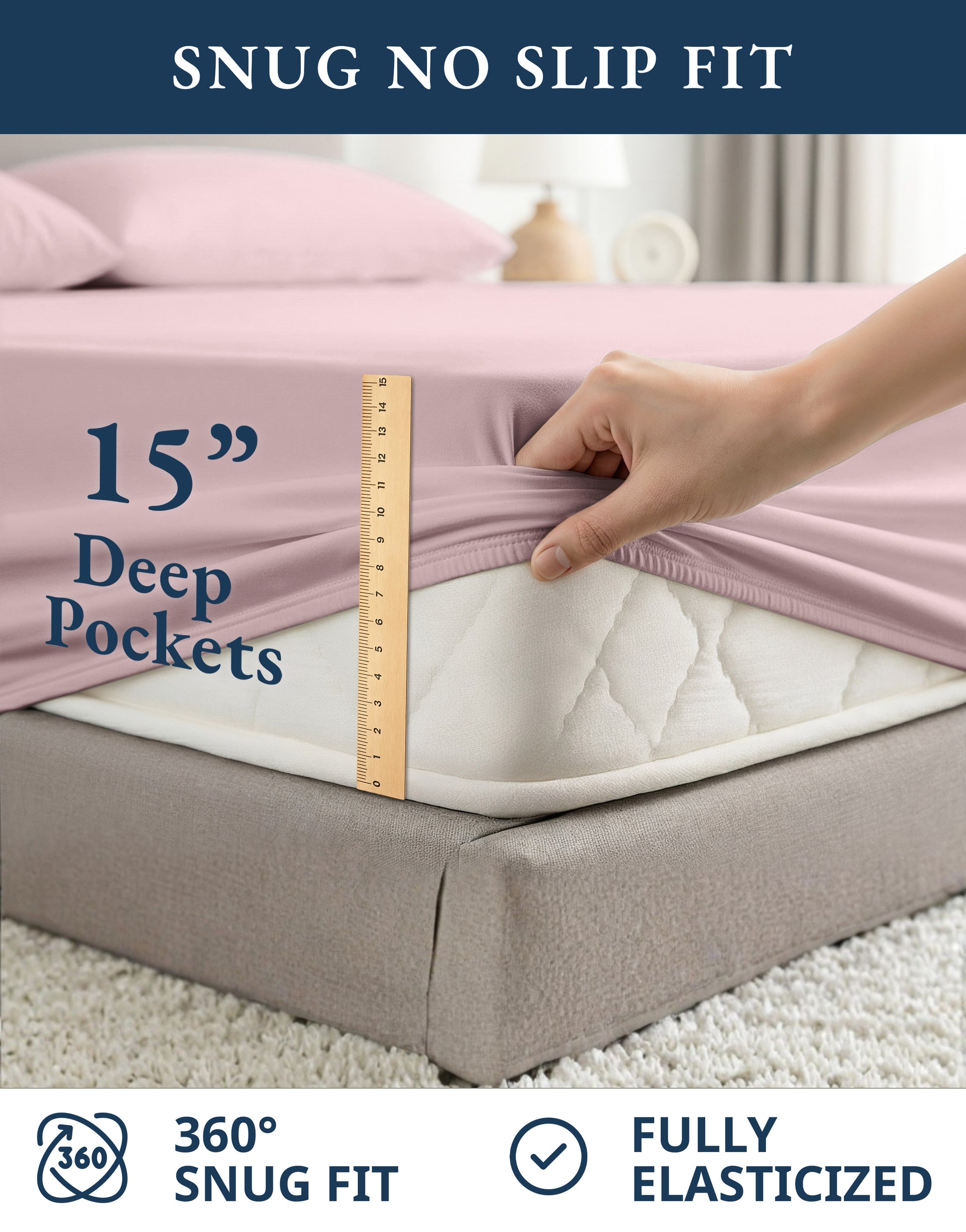 100% Organic Cotton-Sepia-Rose