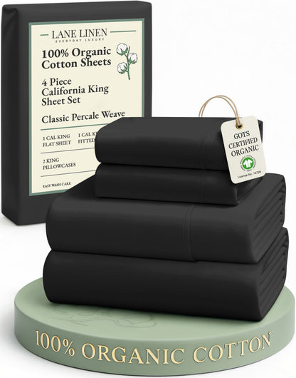 100% Organic Cotton-Black