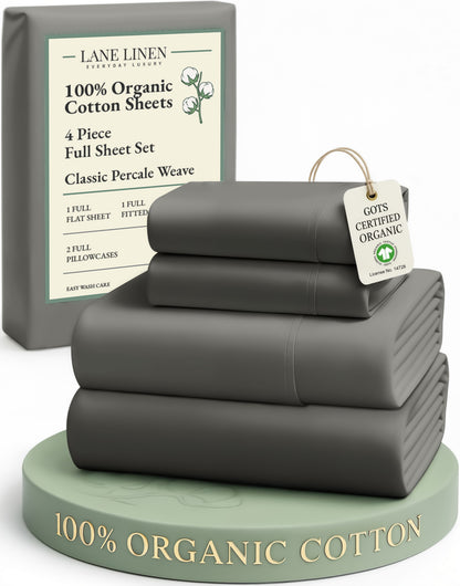 100% Organic Cotton-Charcoal