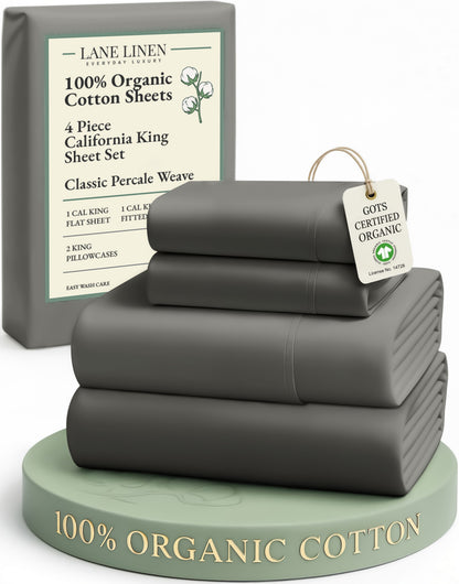 100% Organic Cotton-Charcoal