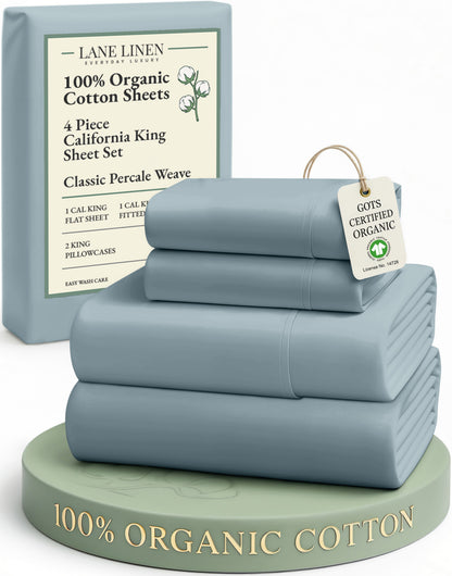 100% Organic Cotton-French-Blue