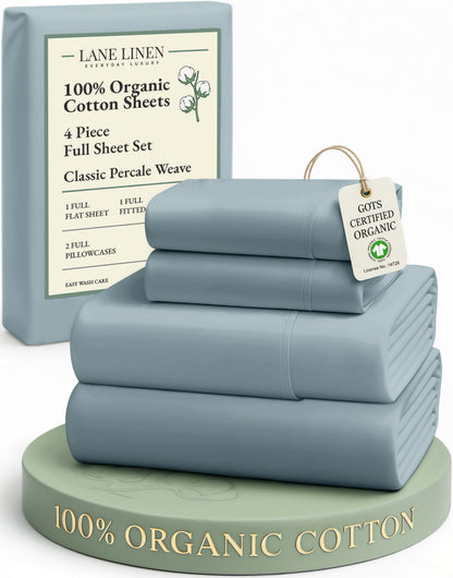 100% Organic Cotton-French-Blue