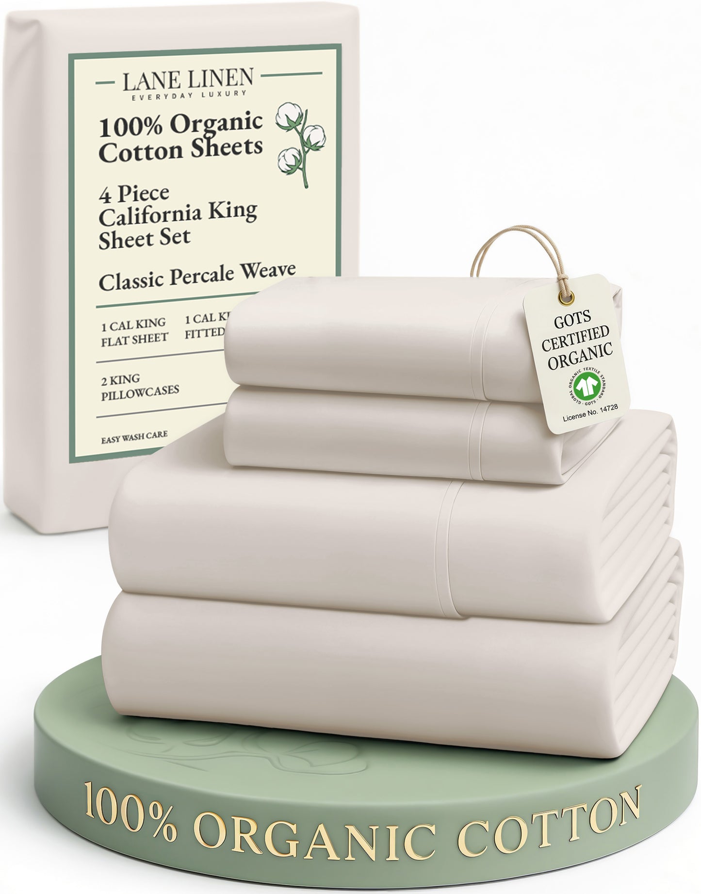 100% Organic Cotton-Glacier-Grey