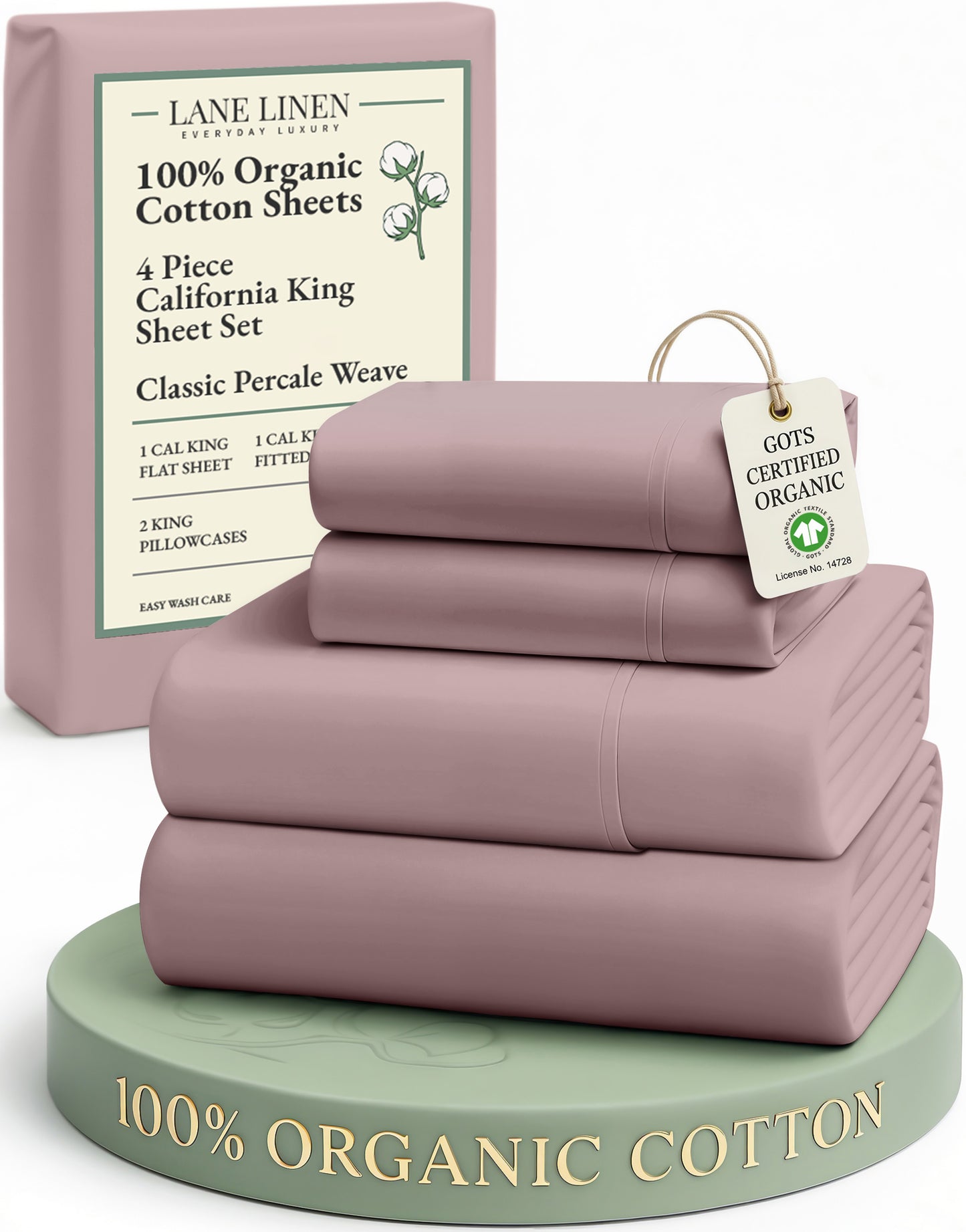 100% Organic Cotton-Lilac