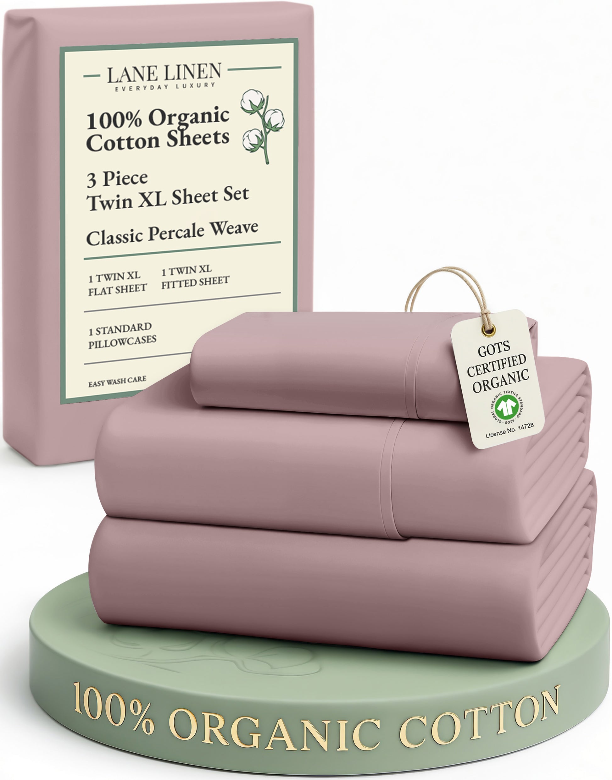 100% Organic Cotton-Lilac