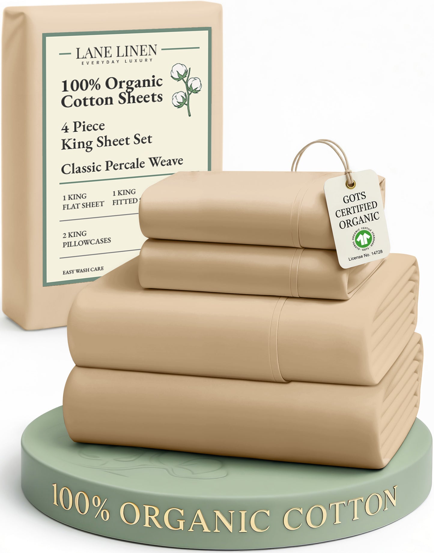 100% Organic Cotton-Linen