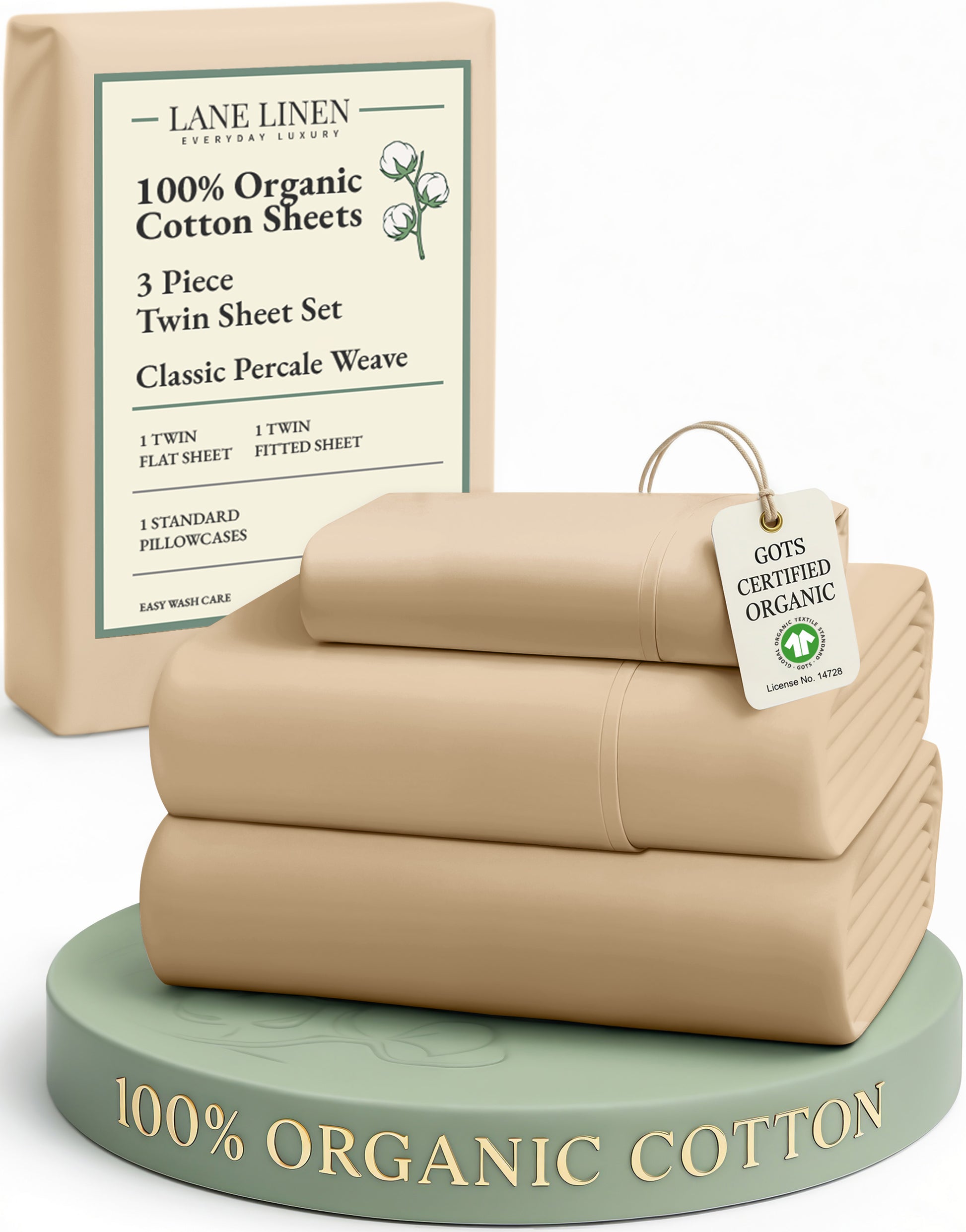 100% Organic Cotton-Linen
