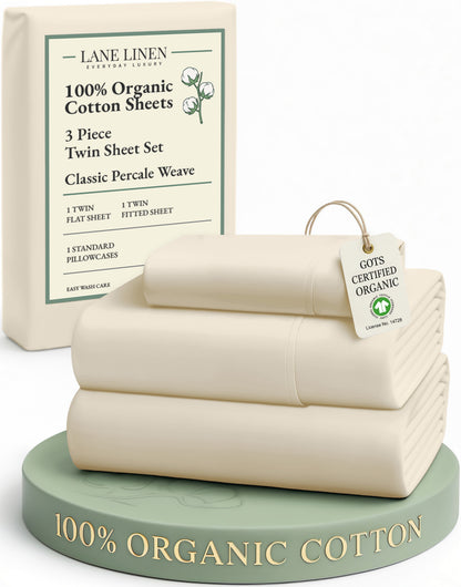 100% Organic Cotton-Natural