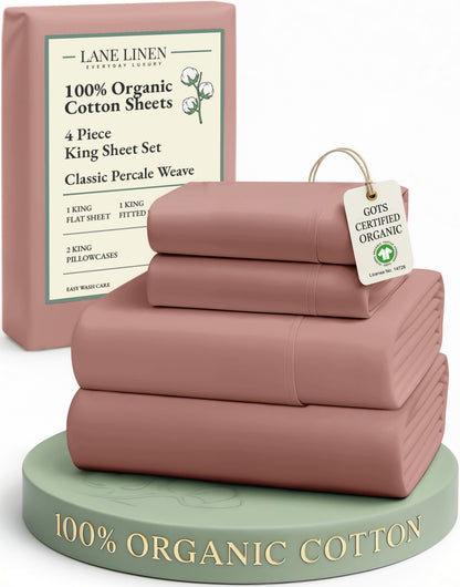100% Organic Cotton-Rose-Dawn