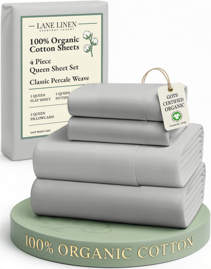 100% Organic Cotton-Silver