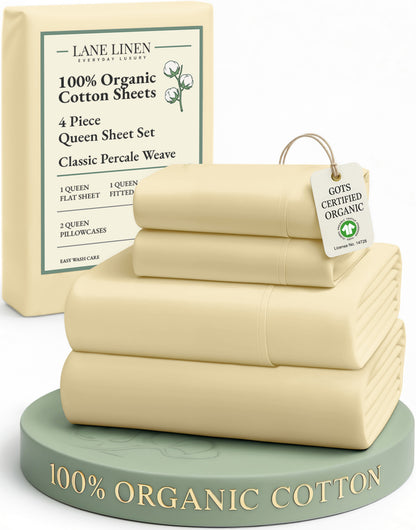 100% Organic Cotton-Vanilla