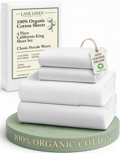 100% Organic Cotton-White