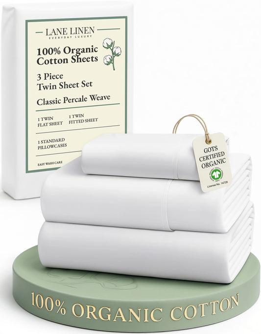 100% Organic Cotton-White