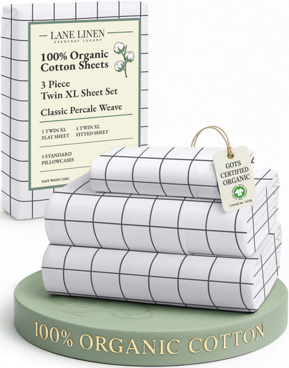 100% Organic Cotton-Windowpane