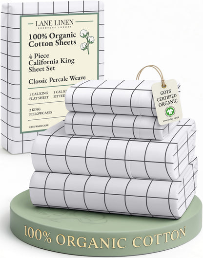 100% Organic Cotton-Windowpane
