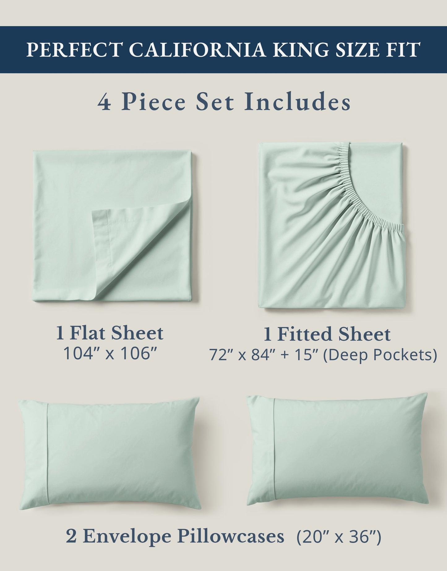 100% Organic Cotton-Cool-Blue