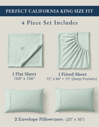 100% Organic Cotton-Cool-Blue