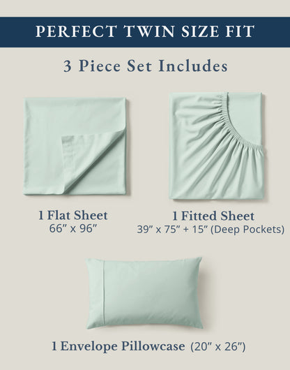 100% Organic Cotton-Cool-Blue
