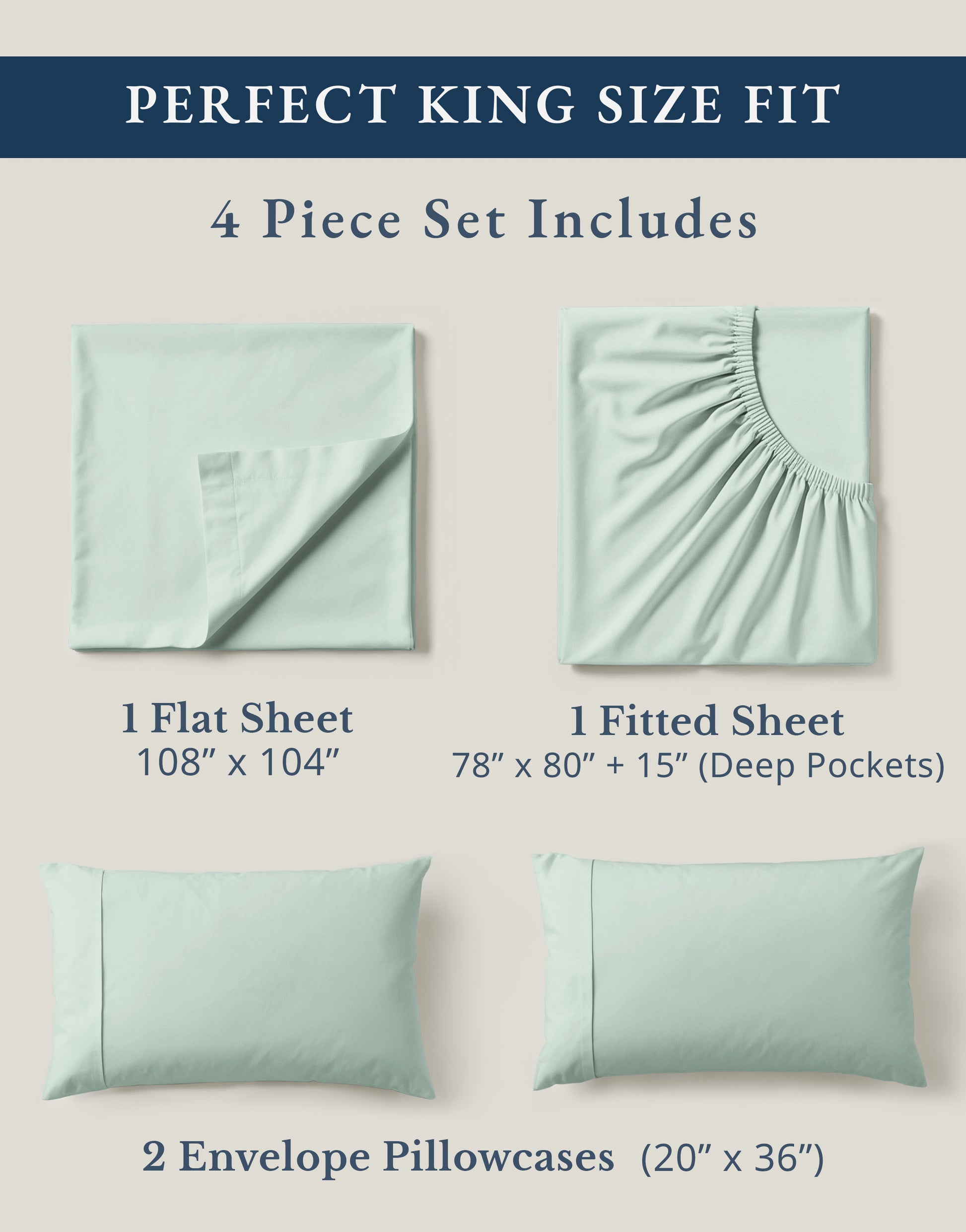 100% Organic Cotton-Cool-Blue