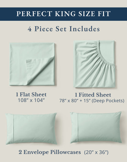 100% Organic Cotton-Cool-Blue