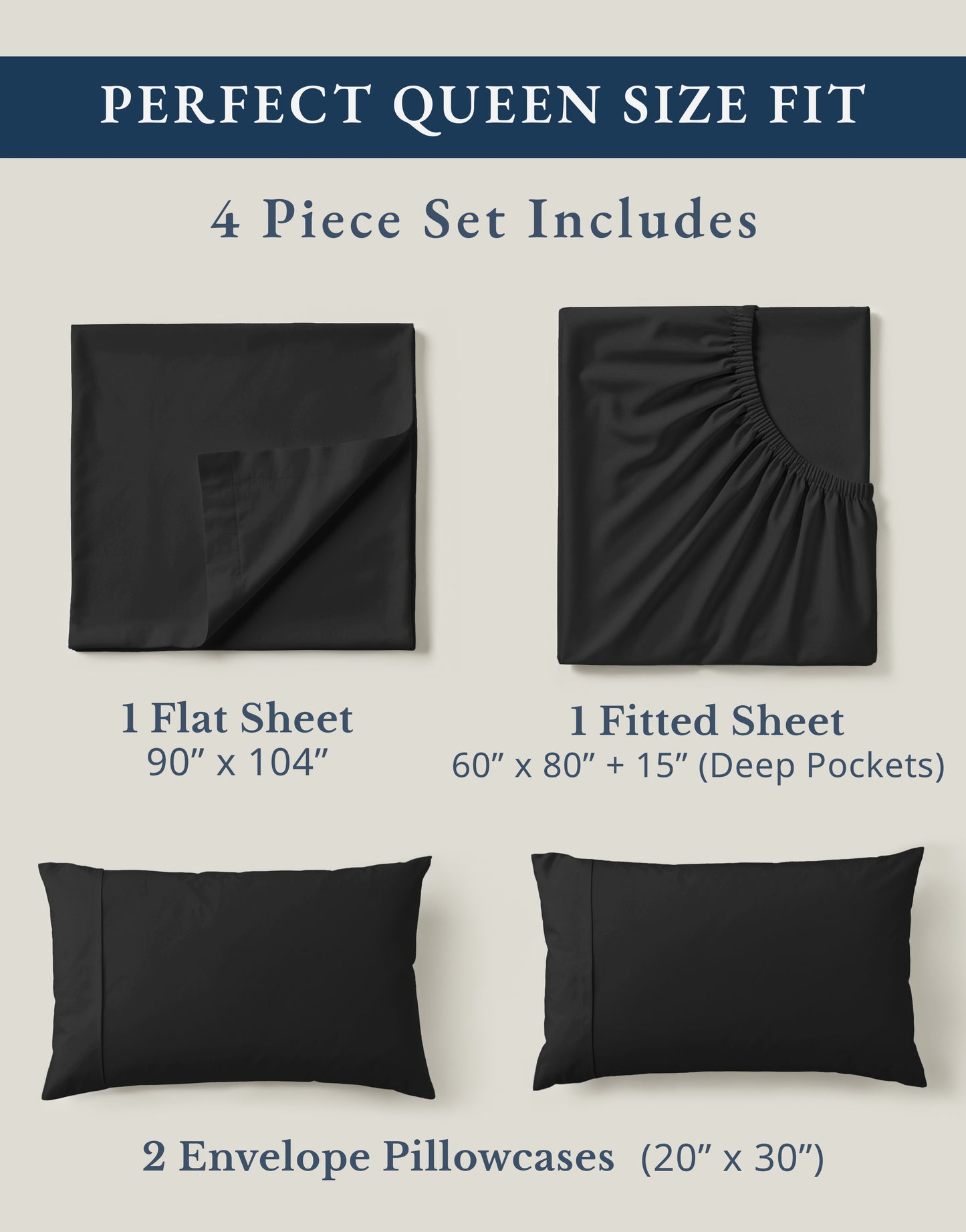 100% Organic Cotton-Black