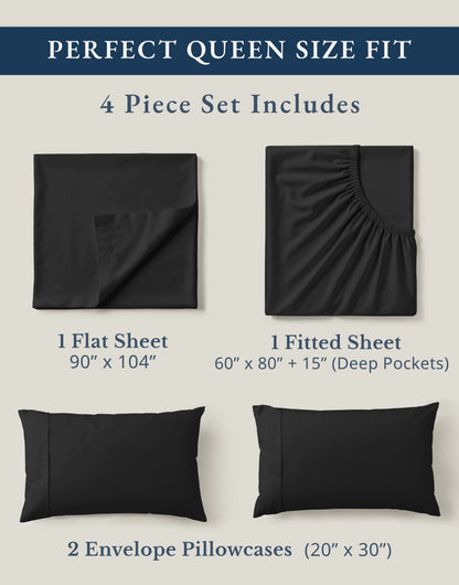 100% Organic Cotton-Black