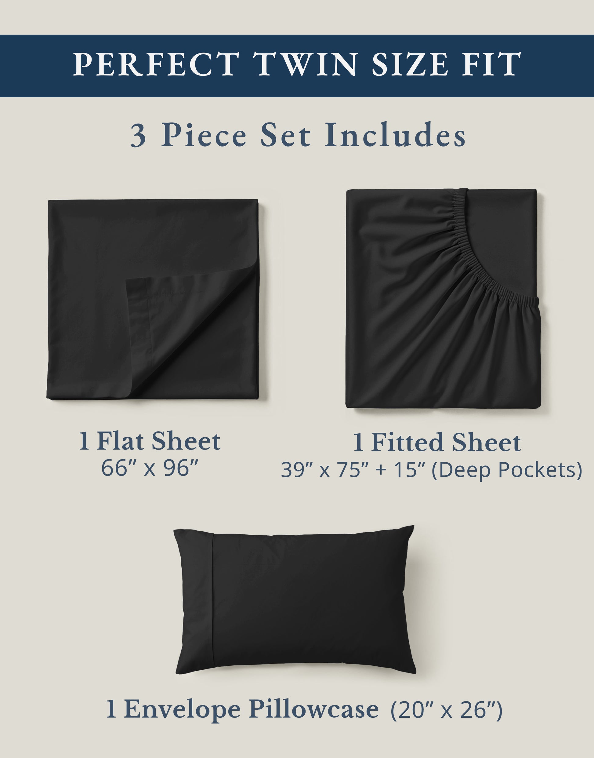 100% Organic Cotton-Black