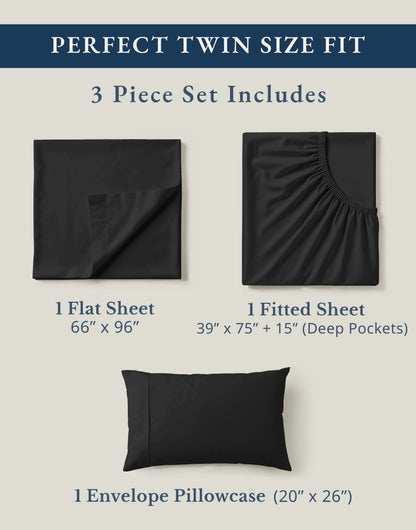 100% Organic Cotton-Black