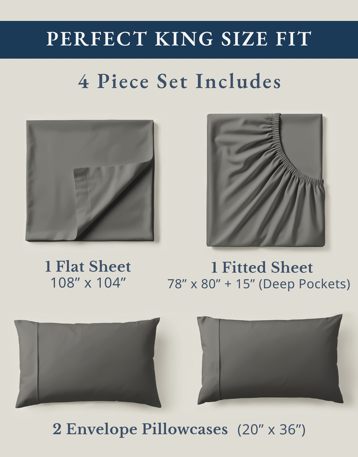100% Organic Cotton-Charcoal