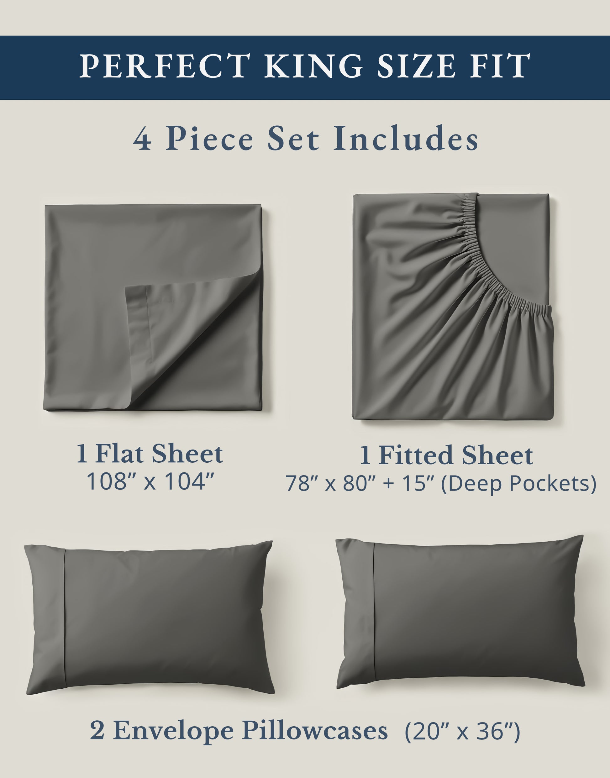 100% Organic Cotton-Charcoal